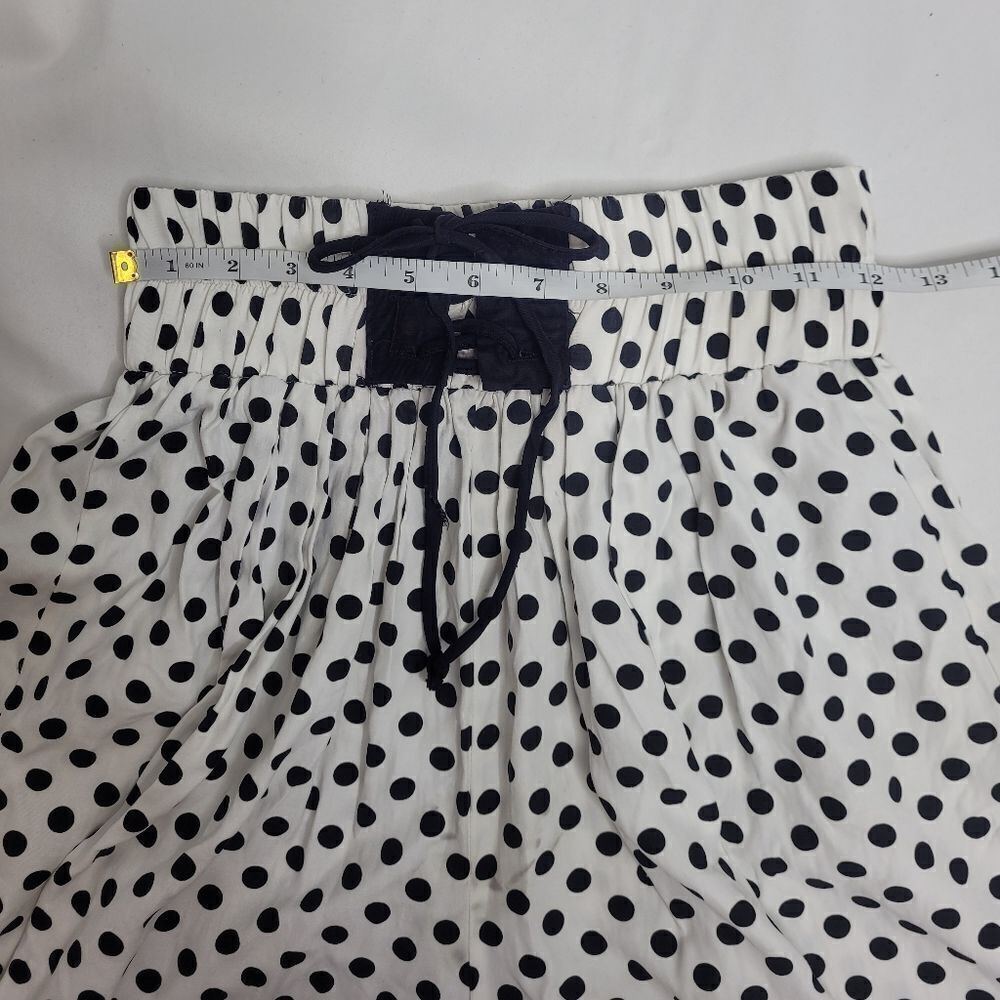 VINTAGE 80s set‎ polka-dot high waist shorts and crop top S - Picture 13 of 15